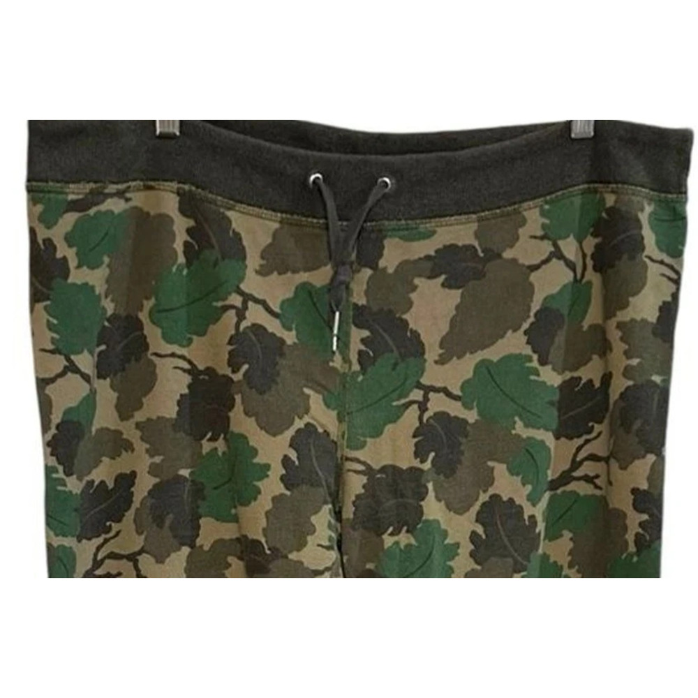 Y2K Lucky Brand Sweatpants Large Camo Leaf print Vtg 2000's Boho wide leg Nice - Picture 8 of 8